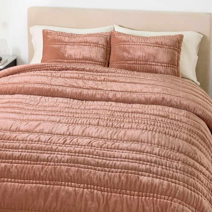 Cyber Clothing - Lush Velvet Linear Comforter & Shams