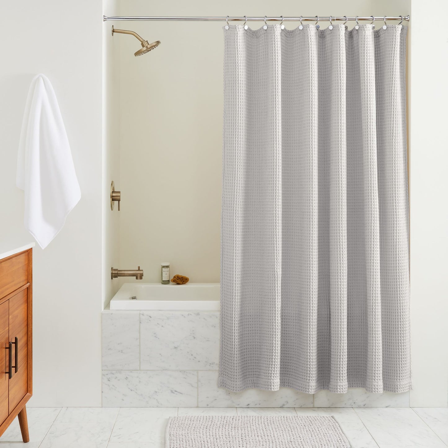 Cyber Clothing - Plush Waffle Shower Curtain