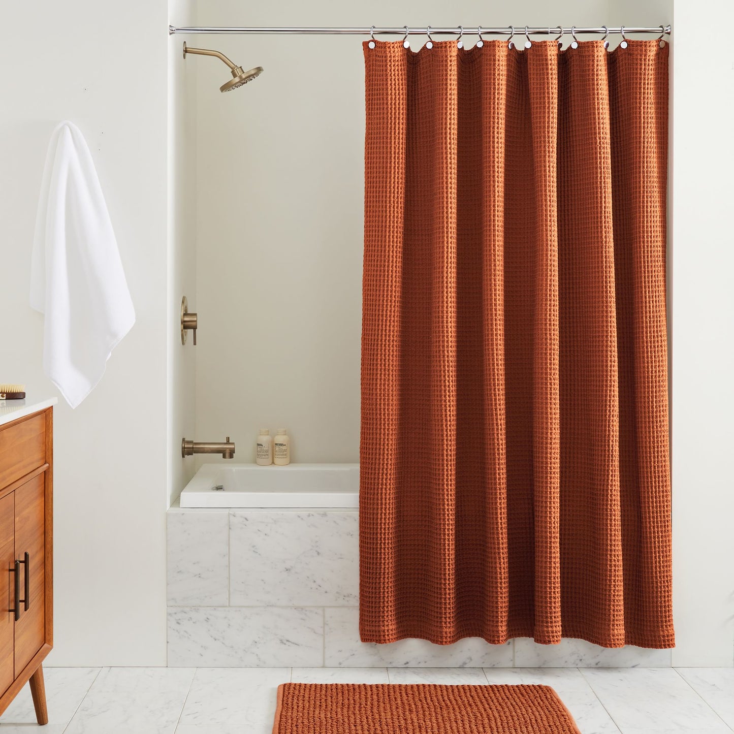 Cyber Clothing - Plush Waffle Shower Curtain