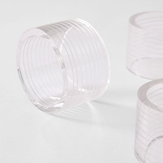 Cyber Clothing - Billy Cotton Etched Glassware Napkin Rings (Set Of 4)