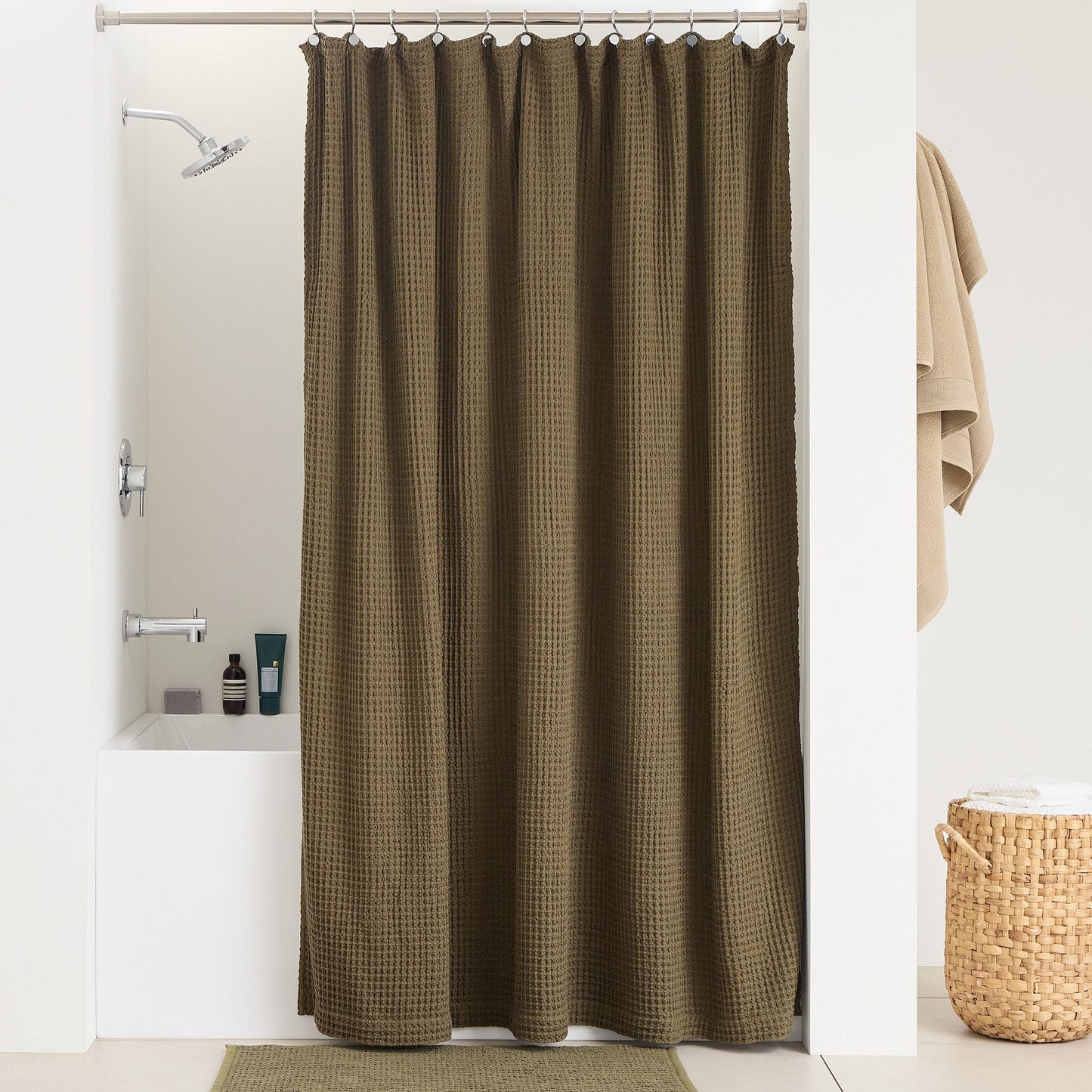 Cyber Clothing - Plush Waffle Shower Curtain